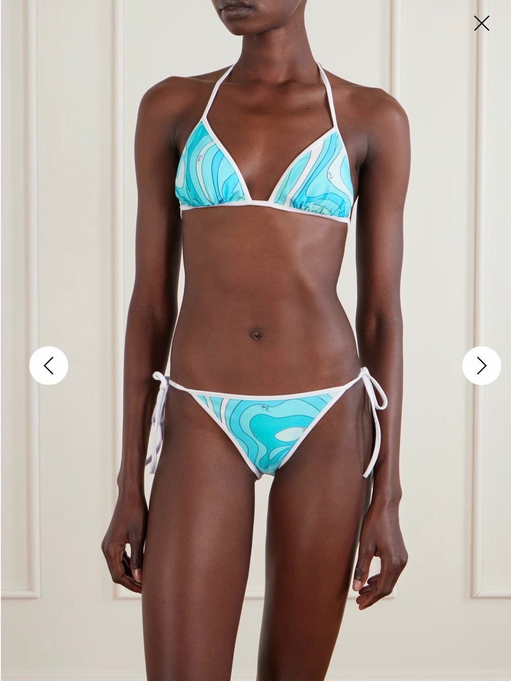 Pucci Turquoise Two Piece Swimsuit